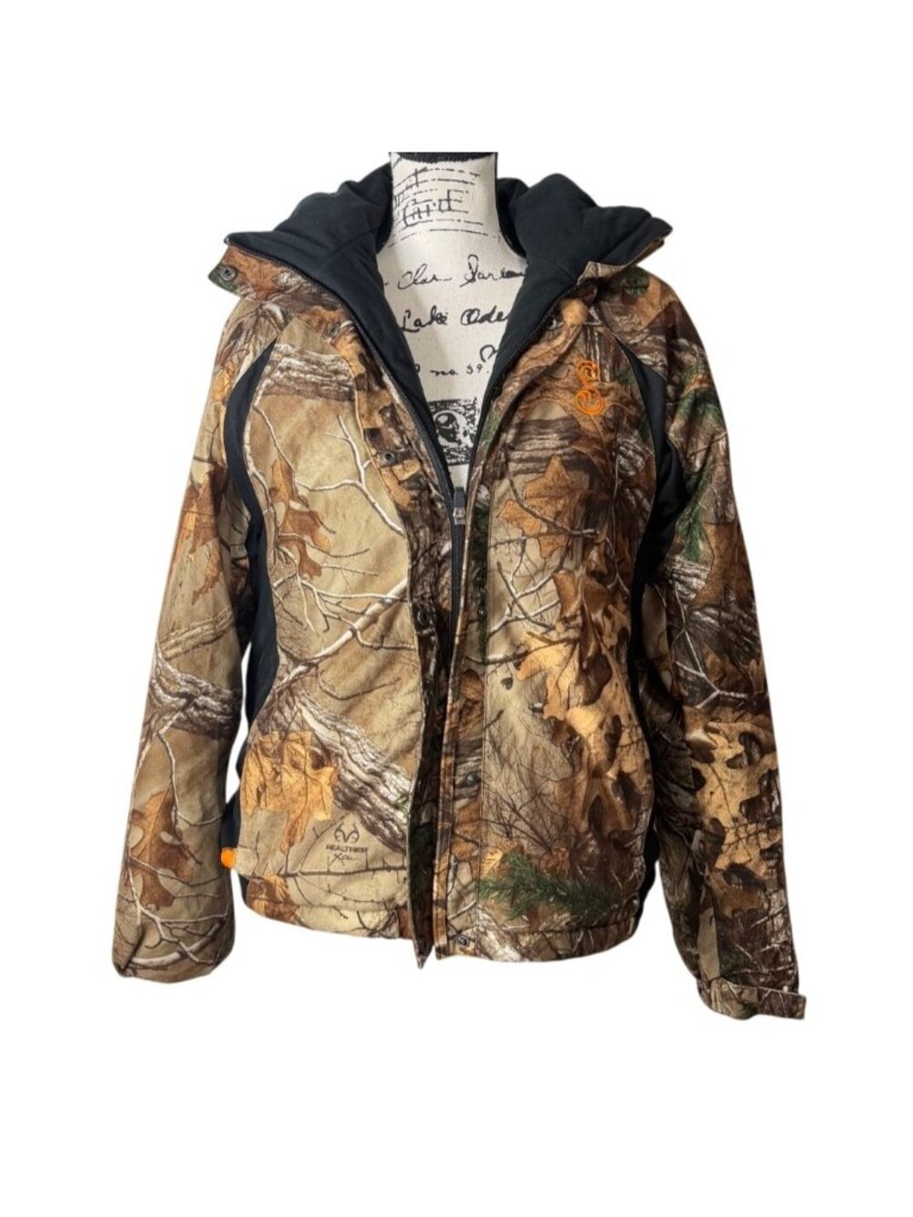 She Outdoor Womens Size S Camo Jacket Hood Hunting Realtree Insulated Fleece